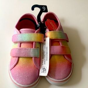Wonder Nation Toddler rainbow glitter shoes Sise 9